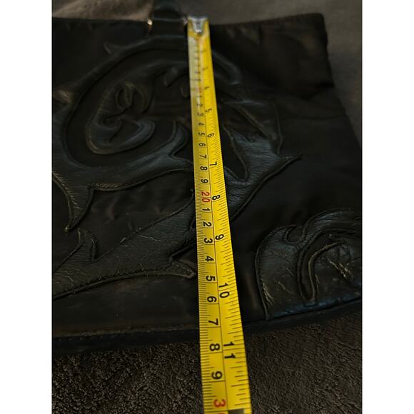 Christian Lacroix black Leather and Nylon Handbag - Picture 7 of 13